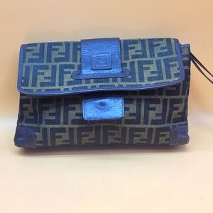 Authentic Fendi FF Monogram Wristlet